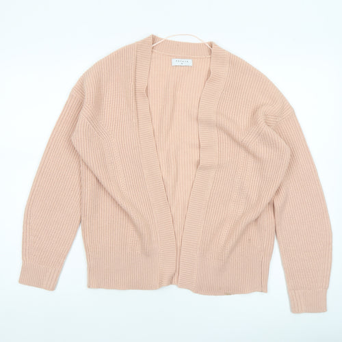 Papaya Women’s Beige Knit Cardigan Size M Long Sleeve Acrylic