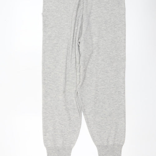Albaray Womens Grey Knit Jogger Trousers Size 12 Soft Casual