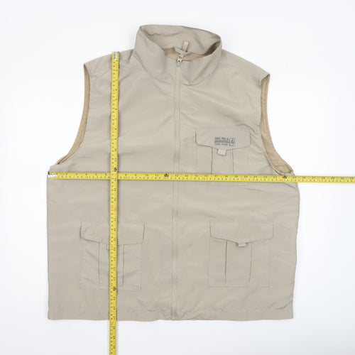 Atlas For Men Beige XL Men's Outdoor Bodywarmer Waistcoat