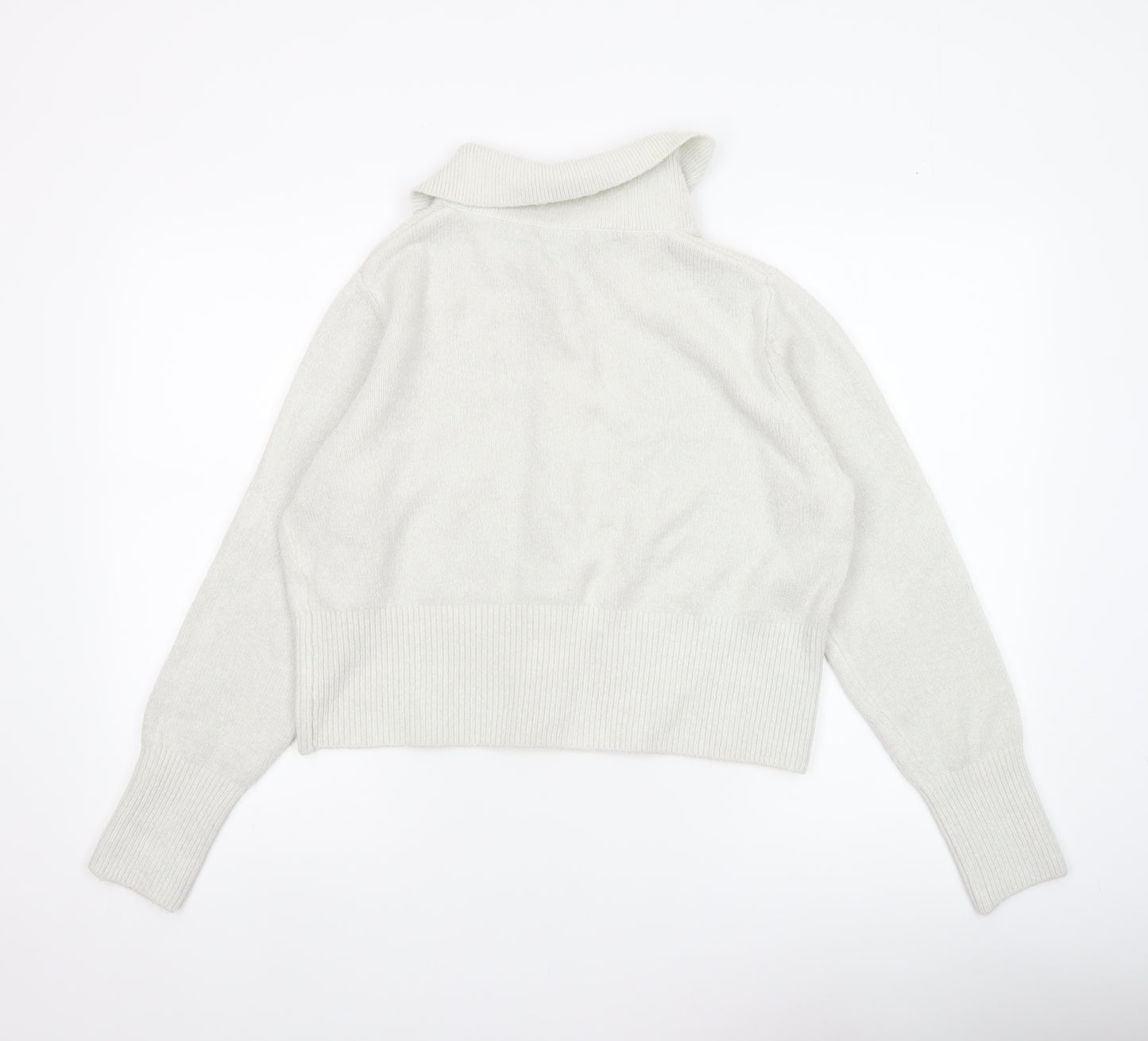 George Women’s Ivory Collared Cardigan L Long Sleeve Knit