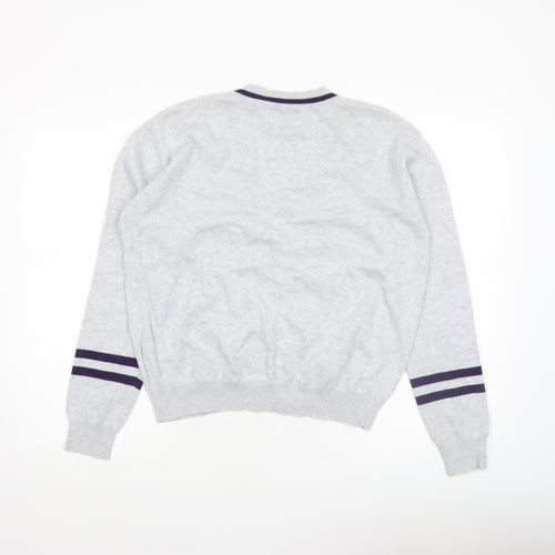 Rupert & Buckley Women's Grey V-Neck Cardigan Size 14