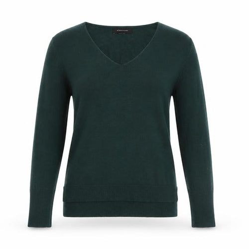 Atmosphere Women's Green V-Neck Long Sleeve Knit Jumper Size 6