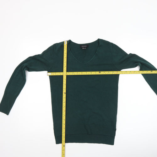 Atmosphere Women's Green V-Neck Long Sleeve Knit Jumper Size 6