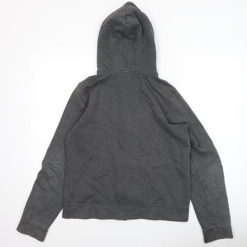 Abercrombie Kids Boys Grey Full Zip Hoodie XL Cotton Blend