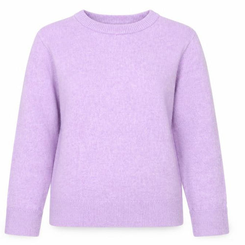 Marks and Spencer Womens Purple Crew Neck Wool Blend Jumper XS