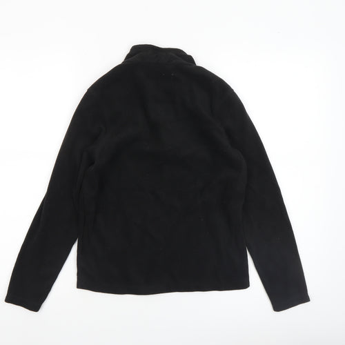 Regatta Boys Black Fleece Pullover Sweatshirt 11-12 Years 1/4 Zip Outdoor