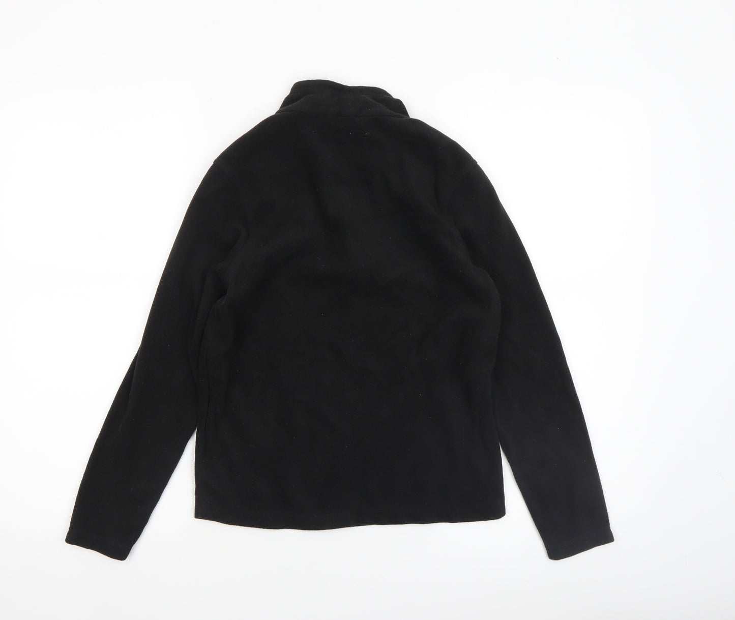 Regatta Boys Black Fleece Pullover Sweatshirt 11-12 Years 1/4 Zip Outdoor