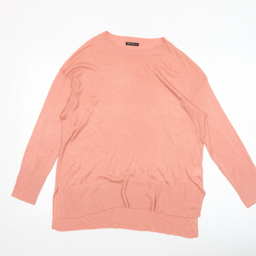 Encuentro Women’s Pink Knit Pullover Jumper Size S