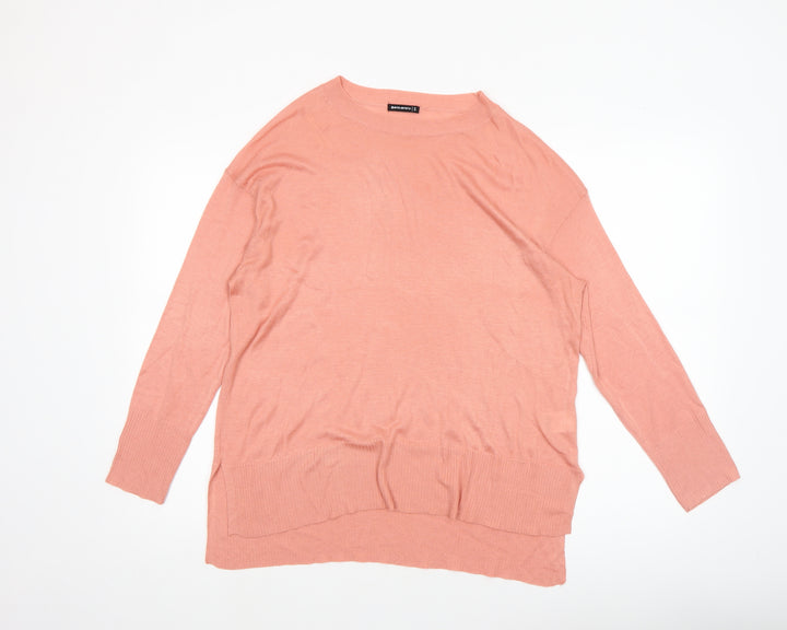 Encuentro Women’s Pink Knit Pullover Jumper Size S