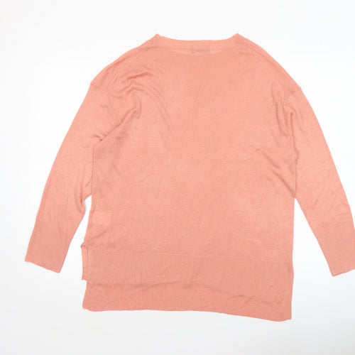 Encuentro Women’s Pink Knit Pullover Jumper Size S