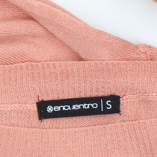 Encuentro Women’s Pink Knit Pullover Jumper Size S