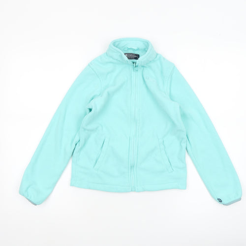 Mountain Warehouse Girls Blue Fleece Full Zip Jacket 9-10 Years Lightweight