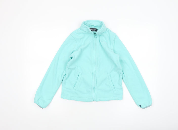 Mountain Warehouse Girls Blue Fleece Full Zip Jacket 9-10 Years Lightweight