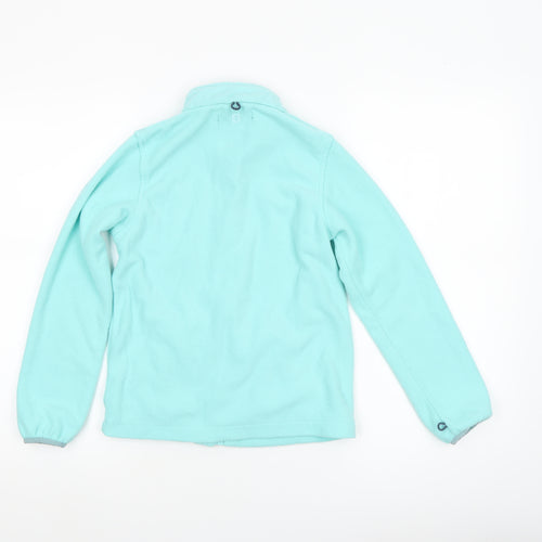 Mountain Warehouse Girls Blue Fleece Full Zip Jacket 9-10 Years Lightweight
