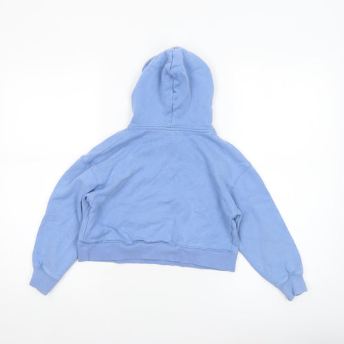 ZARA Girls Blue California Graphic Pullover Hoodie 2-3 Years