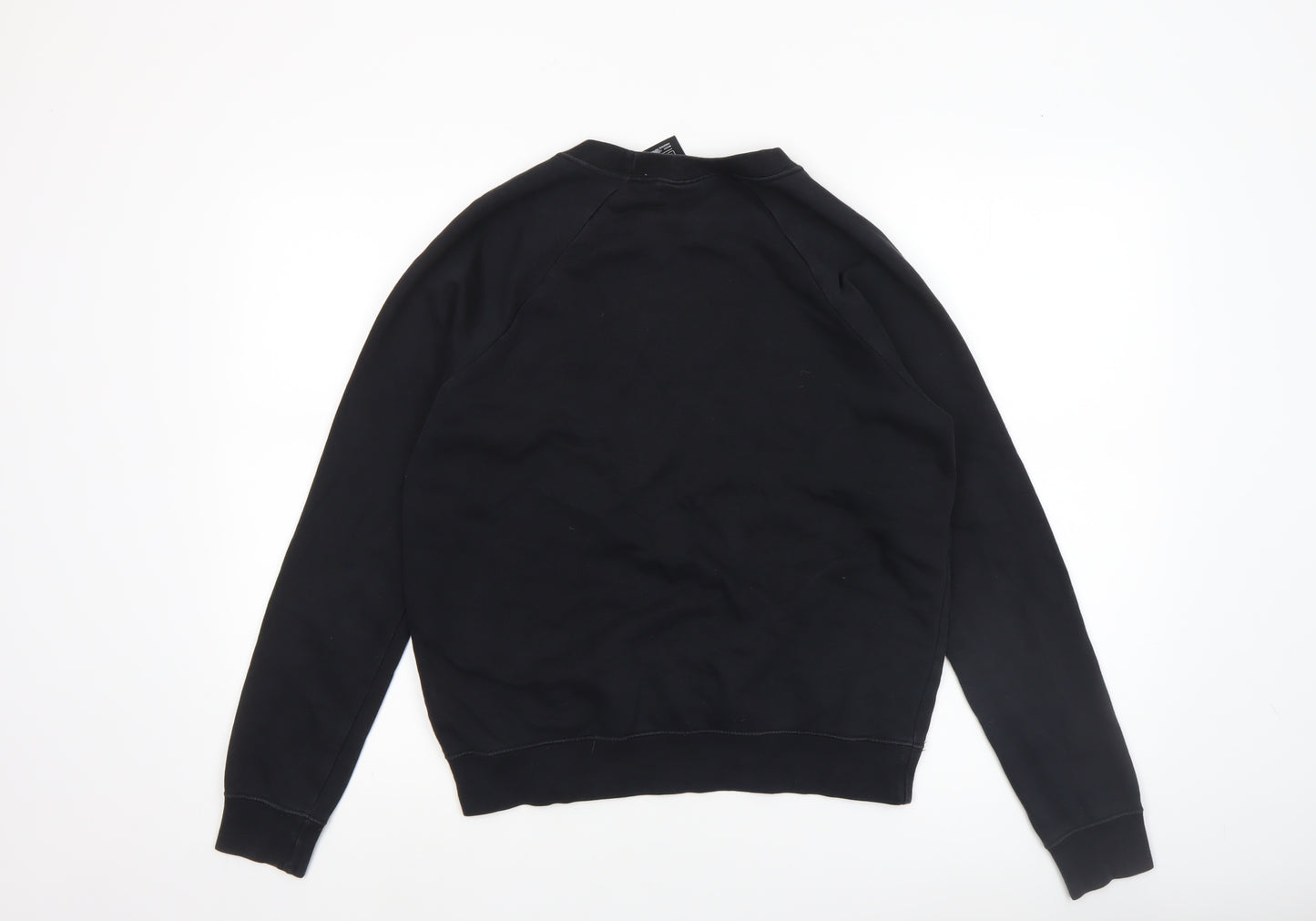 Nike Women's Black Small Pullover Sweatshirt Crew Neck Cotton Blend