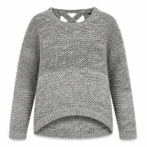 Dorothy Perkins Women’s Grey Open-Knit Long Sleeve Jumper Size 12