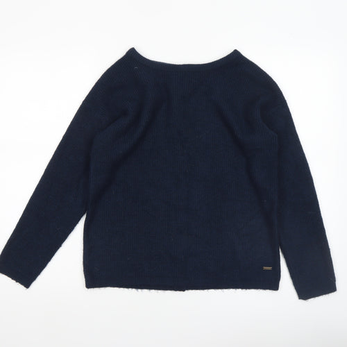 Joules Women’s Navy Blue Cardigan UK 8 Long Sleeve Knit Jumper