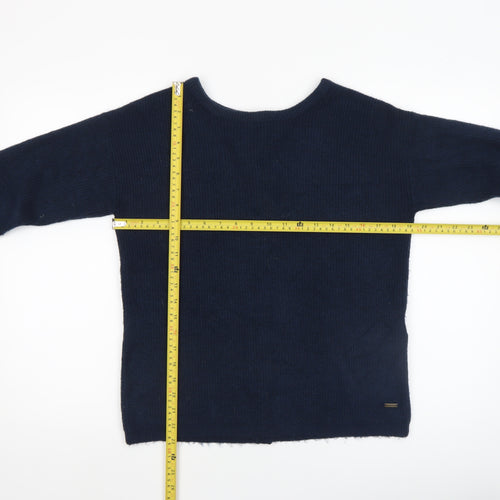 Joules Women’s Navy Blue Cardigan UK 8 Long Sleeve Knit Jumper