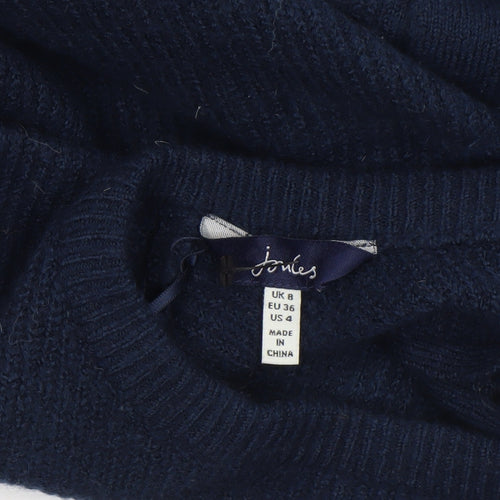 Joules Women’s Navy Blue Cardigan UK 8 Long Sleeve Knit Jumper