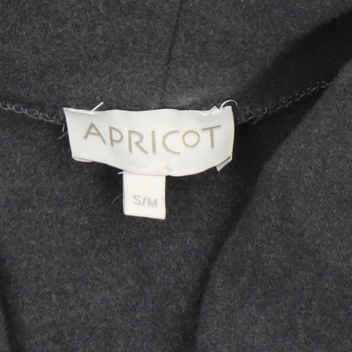 Apricot Womens Grey Coatigan S Open Buckle Front Long Sleeve
