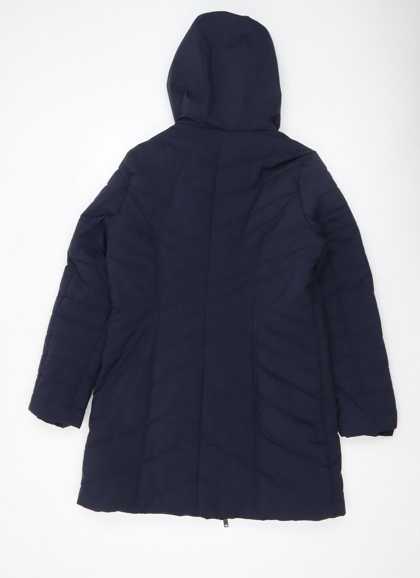 Centigrade Women's Blue Long Hooded Puffer Coat Size S