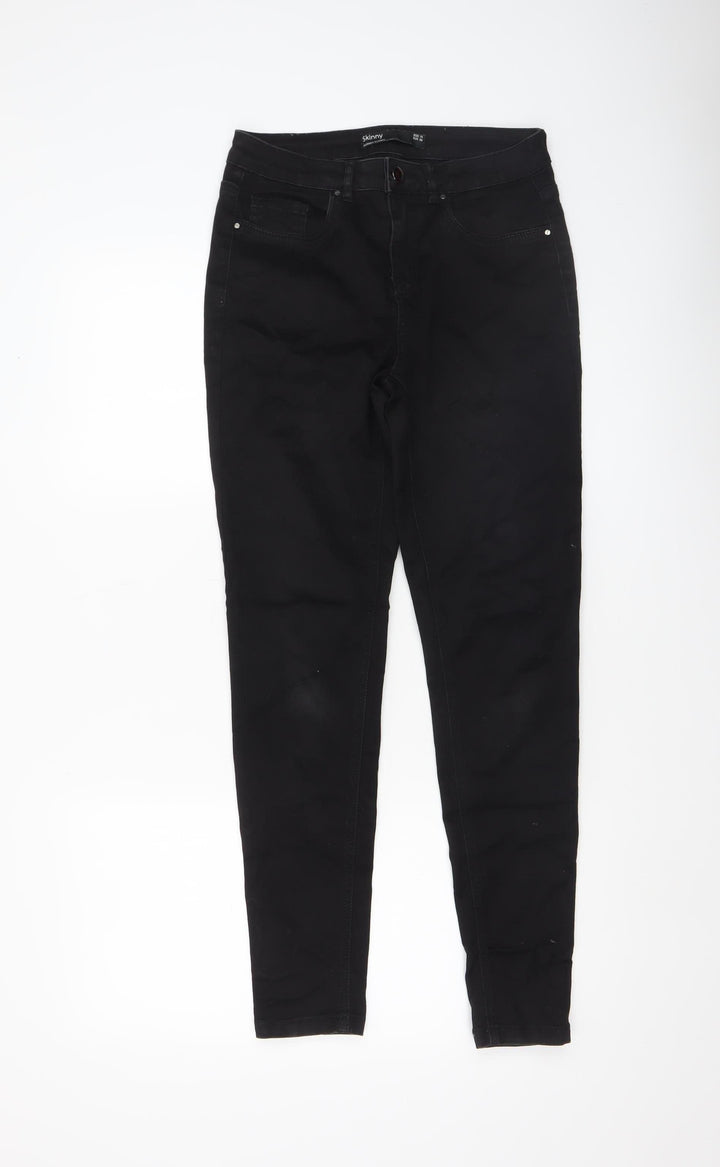 Dunnes Stores Women's Black Skinny Jeans Size 10 Slim Fit Denim