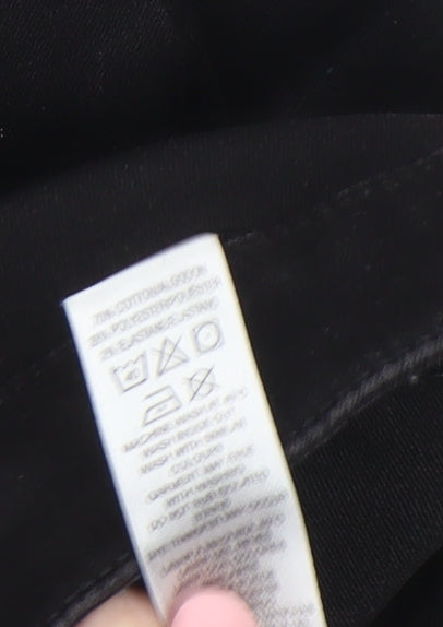 Dunnes Stores Women's Black Skinny Jeans Size 10 Slim Fit Denim