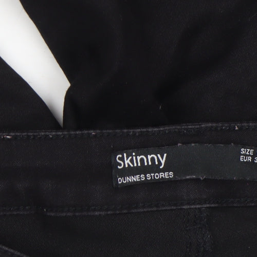 Dunnes Stores Women's Black Skinny Jeans Size 10 Slim Fit Denim