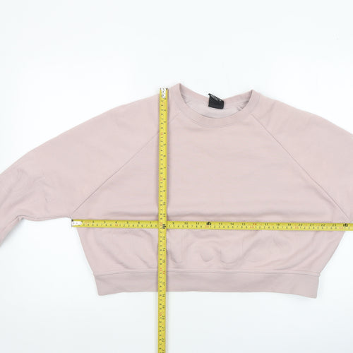 Nike Women’s Pink Dri-Fit Cropped Pullover Sweatshirt M