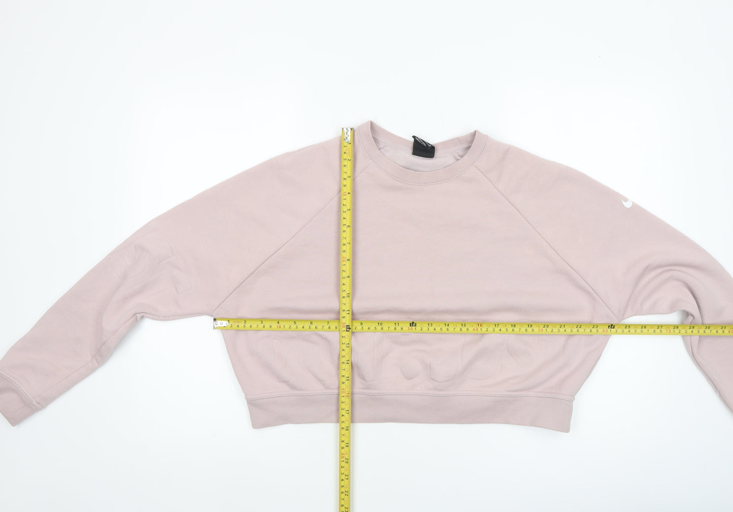 Nike Women’s Pink Dri-Fit Cropped Pullover Sweatshirt M