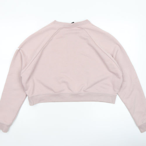 Nike Women’s Pink Dri-Fit Cropped Pullover Sweatshirt M