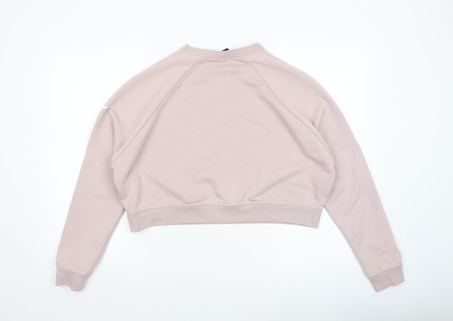 Nike Women’s Pink Dri-Fit Cropped Pullover Sweatshirt M