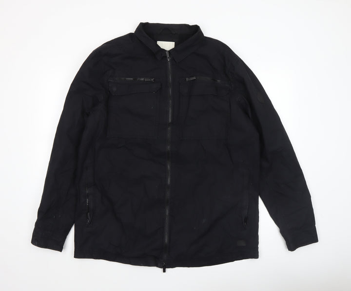 Firetrap Women's Black 2XL Military Style Zip Jacket