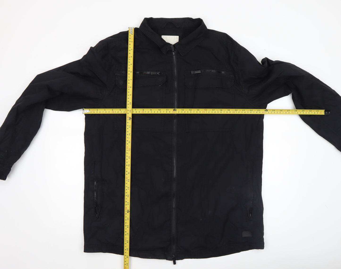 Firetrap Women's Black 2XL Military Style Zip Jacket