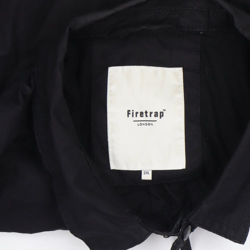 Firetrap Women's Black 2XL Military Style Zip Jacket