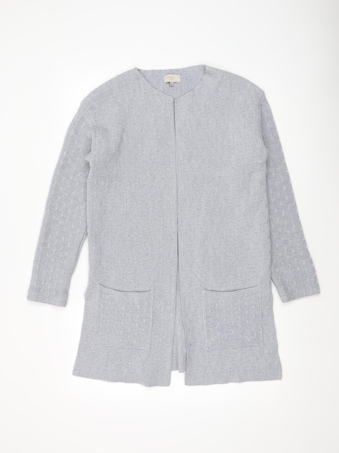 Modern Rarity Women’s Grey Long Cardigan S Wool Blend