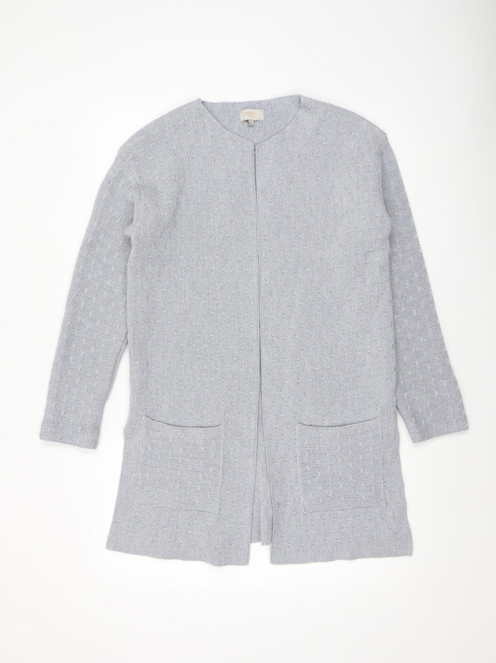 Modern Rarity Women’s Grey Long Cardigan S Wool Blend