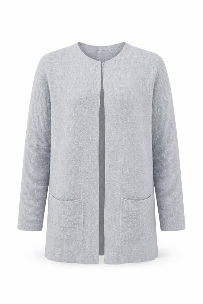 Modern Rarity Women’s Grey Long Cardigan S Wool Blend