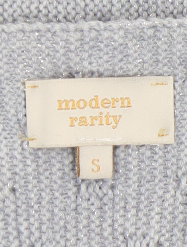 Modern Rarity Women’s Grey Long Cardigan S Wool Blend