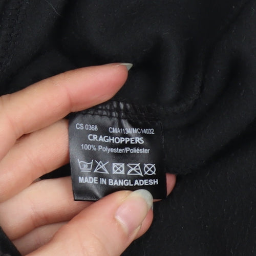 Craghoppers Men's Black Fleece 1/2 Zip Pullover Sweatshirt Size S