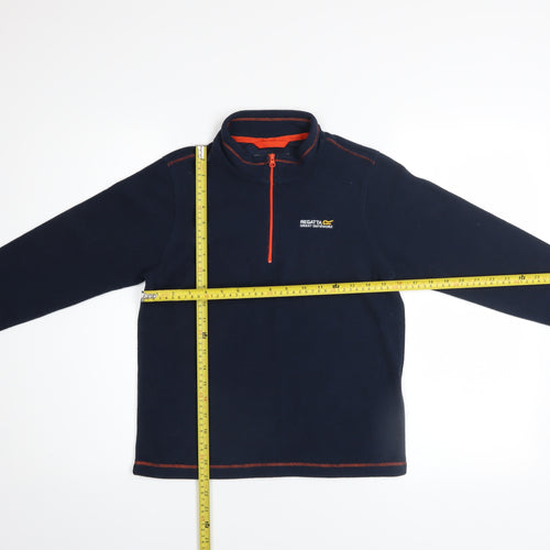 Regatta Boys Blue Fleece 1/4 Zip Pullover Sweatshirt 11-12 Years