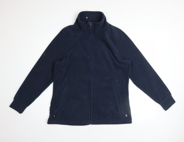 Trespass Women Blue Fleece Full Zip Jacket Size 12 Outdoor Warm