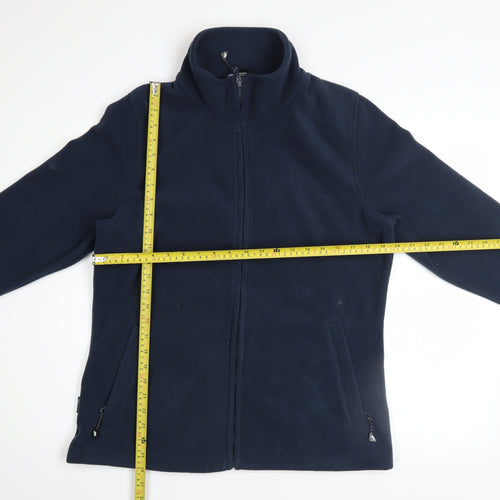 Trespass Women Blue Fleece Full Zip Jacket Size 12 Outdoor Warm