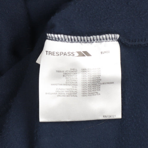 Trespass Women Blue Fleece Full Zip Jacket Size 12 Outdoor Warm