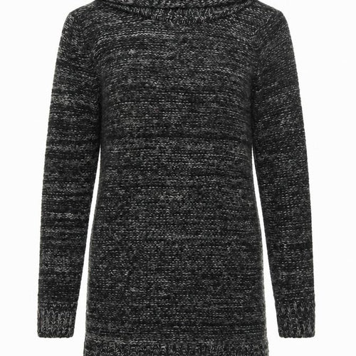 QED London Women Grey Cowl Neck Long Sleeve Jumper Dress M