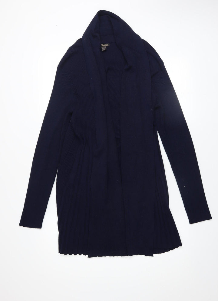 BY design Women's Blue Long Sleeve Knit Cardigan Size L