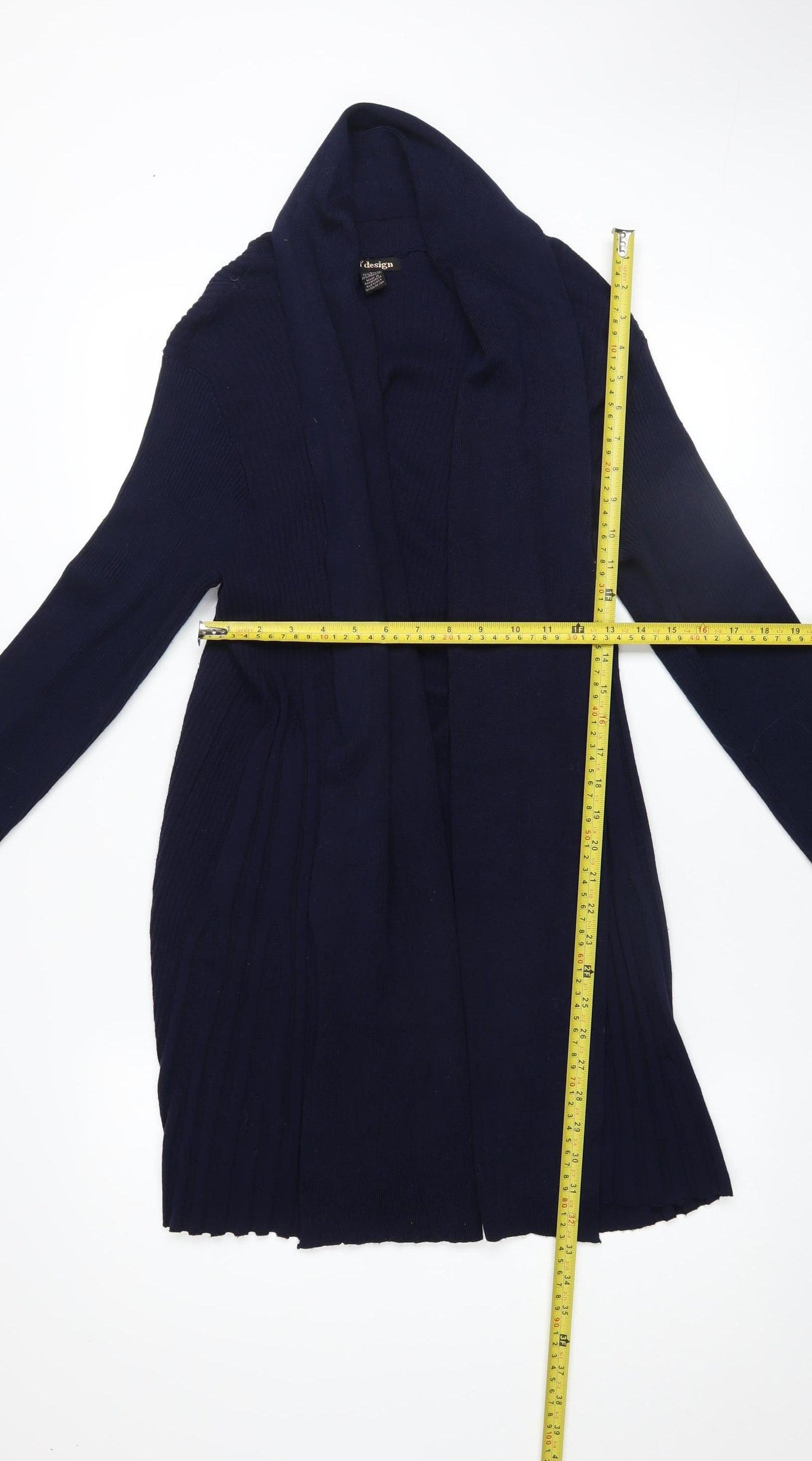 BY design Women's Blue Long Sleeve Knit Cardigan Size L