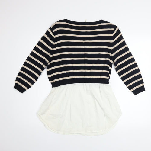 Nouveau Edition Women's Multicoloured Striped Pullover Jumper Size 14