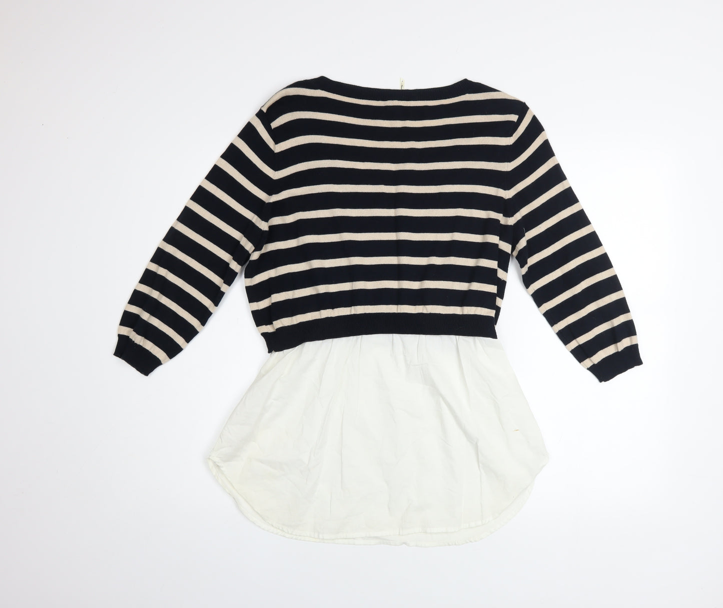 Nouveau Edition Women's Multicoloured Striped Pullover Jumper Size 14